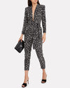 A.L.C. Clothing XS Kieran Leopard Silk Crepe Jumpsuit