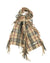 Burberry Cashmere Check Happy Fringe Scarf in Camel