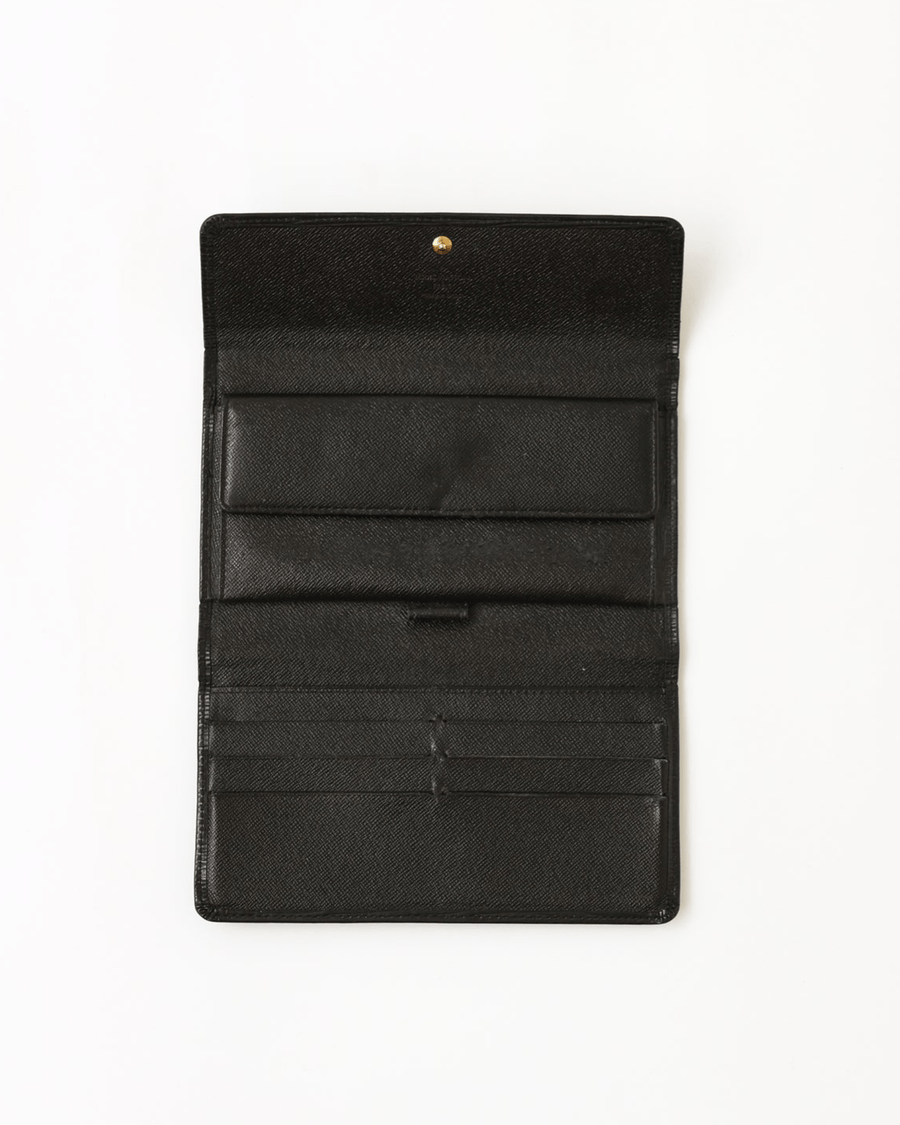 Louis Vuitton Accessories One Size Epi Sarah Wallet in Black