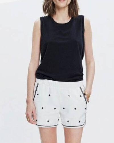 Madewell Clothing Small Linen Pull On Shorts