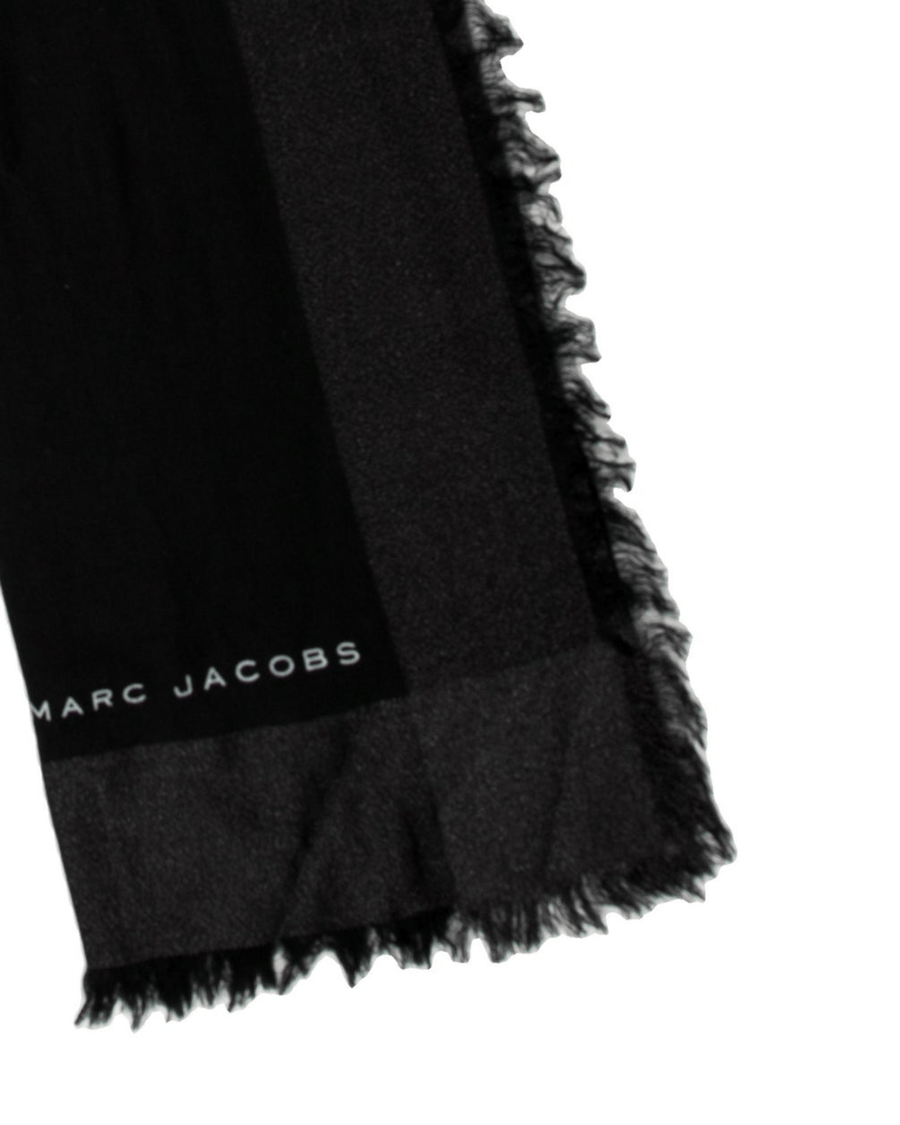 Marc Jacobs Accessories One Size Marc Jacobs Black/Silver Sheer lightweight Scarf