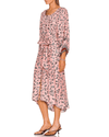 Natalie Martin Clothing Medium Alex Dress in Lotus Print Champagne