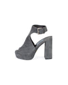 Prada Shoes Small | US 6 Grey Suede Ankle-Strap Sandal