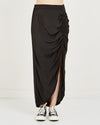 Raquel Allegra Clothing XS | 0 Gathered Slit Skirt