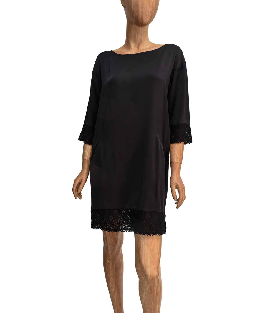 byTiMo Clothing Small Silk Mini Dress with Lace Detail