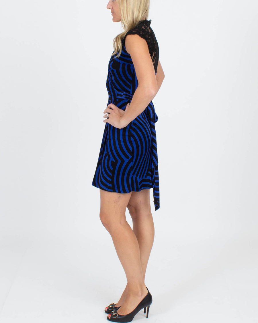 Diane Von Furstenberg Clothing XS | US 0 Lace Printed Dress