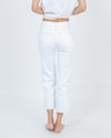 3X1 Clothing XXS | US 23 High-Rise Cropped White Jeans