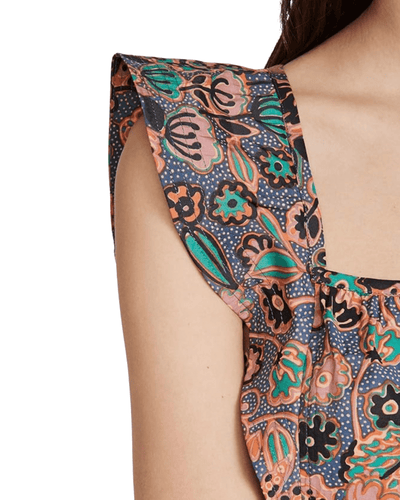 A.L.C. Clothing Small | US 0 Pleated Ruffled Printed Flutter Sleeve