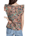 A.L.C. Clothing Small | US 0 Pleated Ruffled Printed Flutter Sleeve