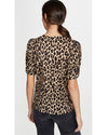 A.L.C. Clothing XS Kati Leopard Puff Sleeve Tee