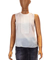 A.L.C. Clothing XXS | US 0 Cream Sleeveless Silk Blouse