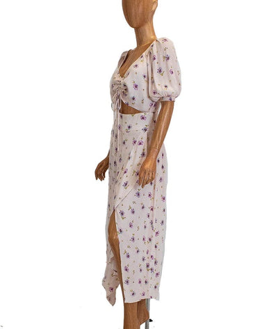 AFRM Clothing Small Crop Top Midi Skirt Set