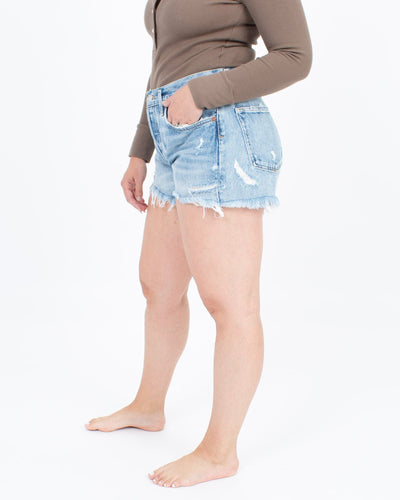 AGOLDE Clothing Medium | US 28 Distressed Denim Shorts