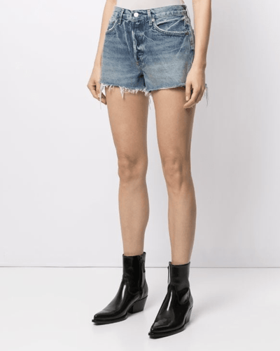 AGOLDE Clothing Small | US 27 Agolde Parker Raw-Edge Denim Shorts