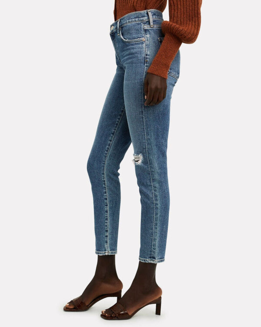 Nico High Rise Slim Fit Distressed Jeans