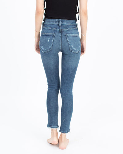AGOLDE Clothing XXS | US 23 High-Rise Distressed Skinny Jeans
