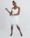 Aidan Mattox Clothing XS | US 2 Feathered Sleeveless Dress