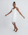 Aidan Mattox Clothing XS | US 2 Feathered Sleeveless Dress