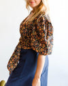 Aish Clothing XS Cropped Wrap Blouse