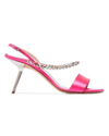 Alchimia Di Ballin Shoes Medium | US. 9.5 I IT 39.5 Pink Pethia 80 Silk Satin Heels in Pink