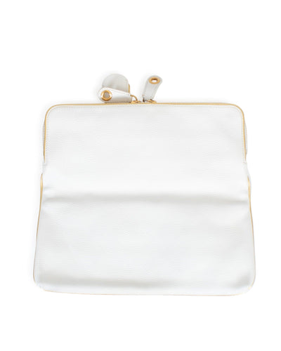 Alexander McQueen Bags One Size White Leather Skull Clutch