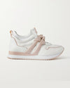 Alexandre Birman Shoes Small | US 8 Clarita Jogger bow-embellished leather and neoprene sneakers