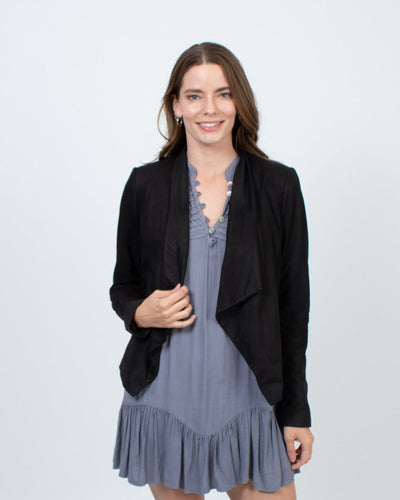 Alice + Olivia Clothing Medium "Harvey" Draped Open Jacket