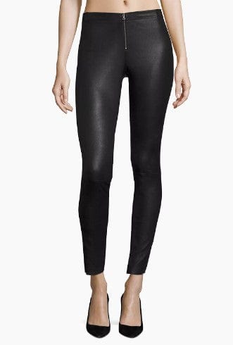 Alice + Olivia Clothing XS | US 2 Front-Zip Leather Leggings