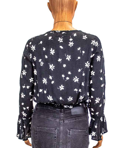 Amuse Society Clothing Small Floral Print Cropped Blouse