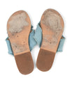 Ancient Greek Sandals Shoes Large | US 10 Denim Crossover Fringe Flat Sandals