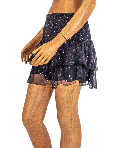 Anine Bing Clothing Medium Galaxy Print Mini Skirt