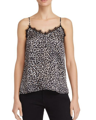 Anine Bing Clothing Small Anine Bing Silk Leopard Cami