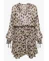 Anine Bing Clothing Small "Elliana" Leopard Silk Dress