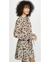 Anine Bing Clothing Small "Elliana" Leopard Silk Dress