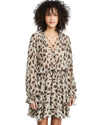Anine Bing Clothing Small "Elliana" Leopard Silk Dress