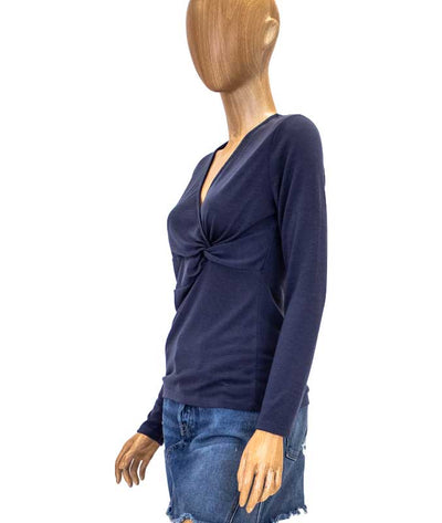 Ann Taylor Clothing Medium Knot Accent V-Neck Top