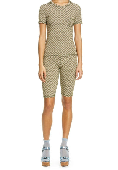 Anna Sui Clothing Medium Checkered Knit T-Shirt
