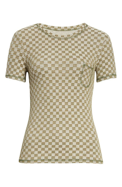 Anna Sui Clothing Medium Checkered Knit T-Shirt