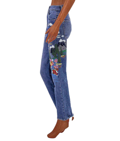 AO.LA by Alice + Olivia Clothing XS | US 25 Embellished High Waisted Jean