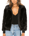 APIECE APART Clothing Small Maarten Fur Bomber Jacket In Black