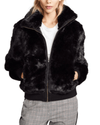 APIECE APART Clothing Small Maarten Fur Bomber Jacket In Black