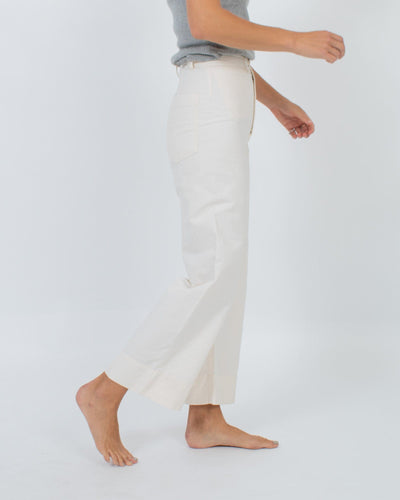 APIECE APART Clothing XS | US 0 Cream Wide Leg Pants