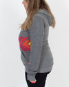 Aviator Nation Clothing Large Gray Pull Over Hooded Sweatshirt