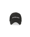 Balenciaga Accessories Large Black Logo Baseball Hat