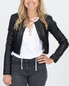 BCBG Max Azria Clothing XXS Cropped Leather Jacket