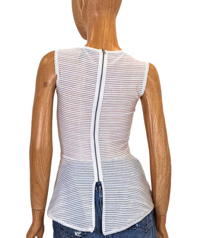 BCBG Max Azria Clothing XXS Eyelet Peplum Top