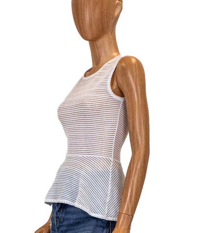 BCBG Max Azria Clothing XXS Eyelet Peplum Top