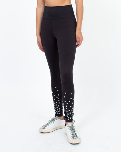 Beach Riot Clothing Small Glitter Star Print Leggings