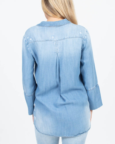 Bella Dahl Clothing XS Distressed Button Down Shirt