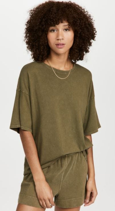 Beyond Yoga Clothing Small "Sweat Set Tee and Short" Set